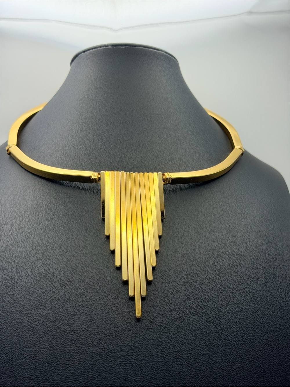 Vintage Art Deco Waterfall Monet Choker Necklace